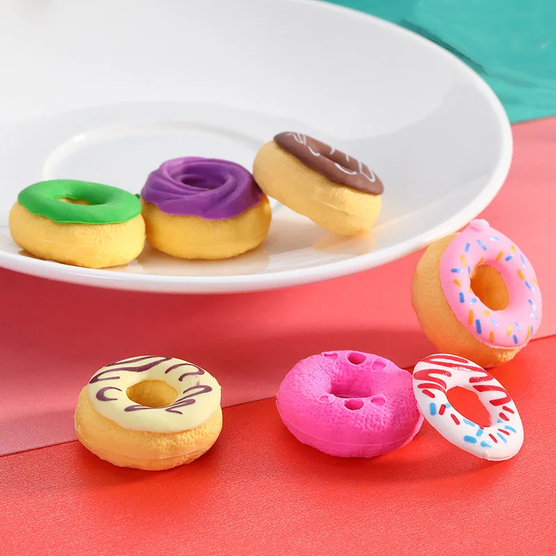 Custom Wholesale Donuts Cute Food Shape Eraser