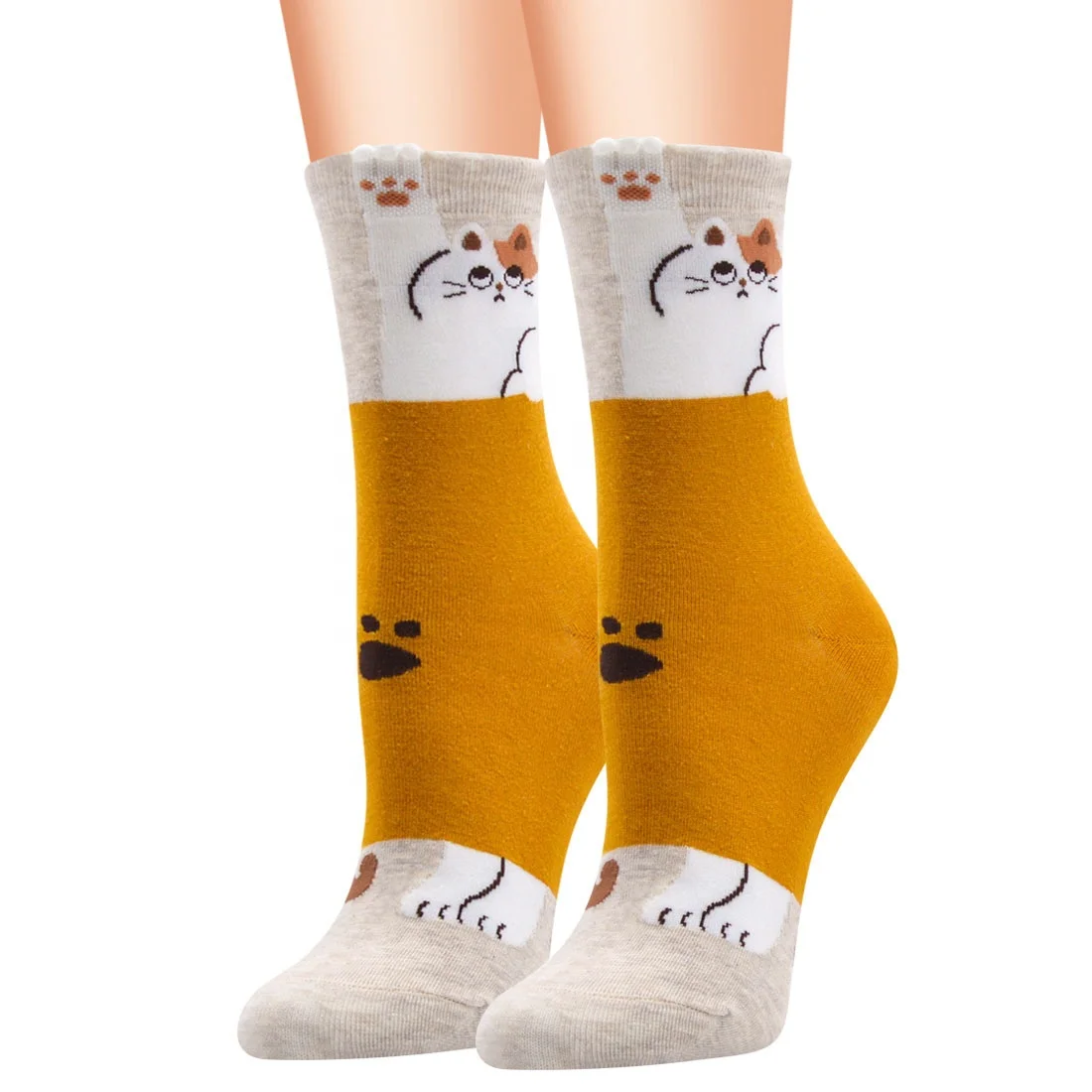 Cute Cartoon Garfield Women Cat Socks For Cat Lovers New cartoon Funny animal pattern socks