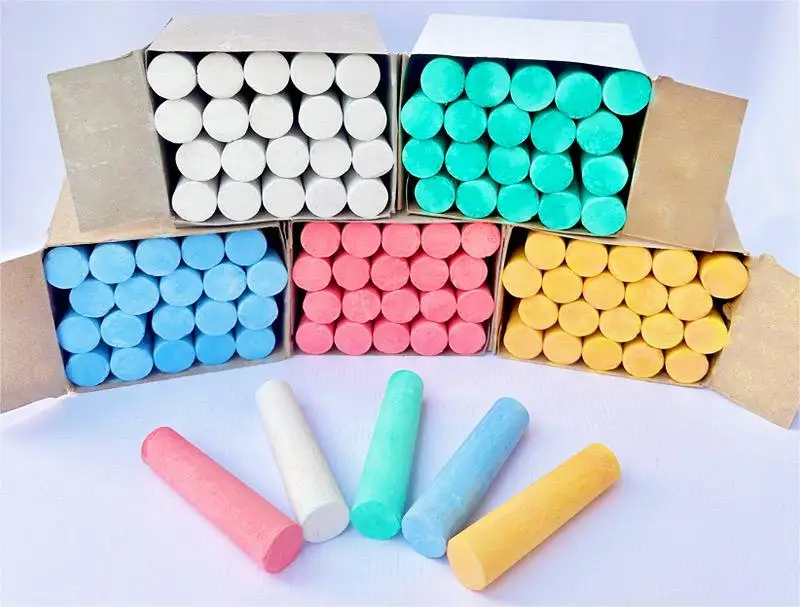 Cheap Price painting Teaching white sports Colored chalk for multiple purpose