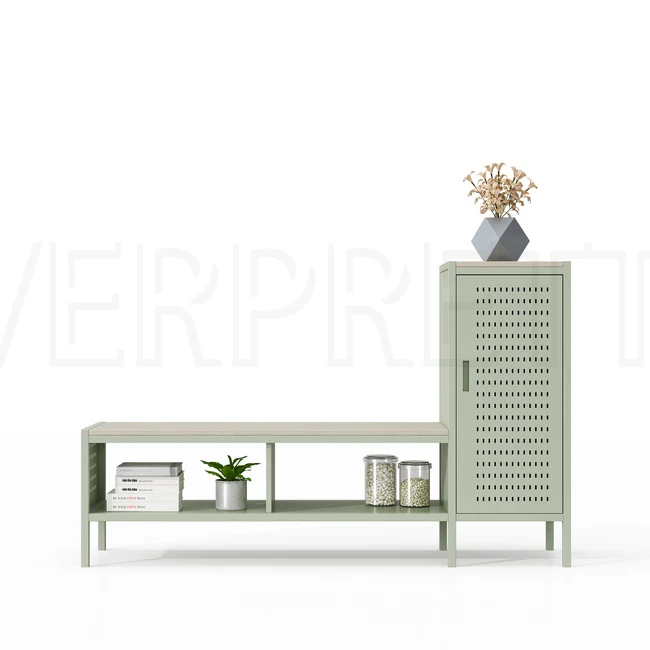 Rustic Wooden TV Stand with Spacious Storage Cabinet for Stylish and Organized Living Room Entertainment