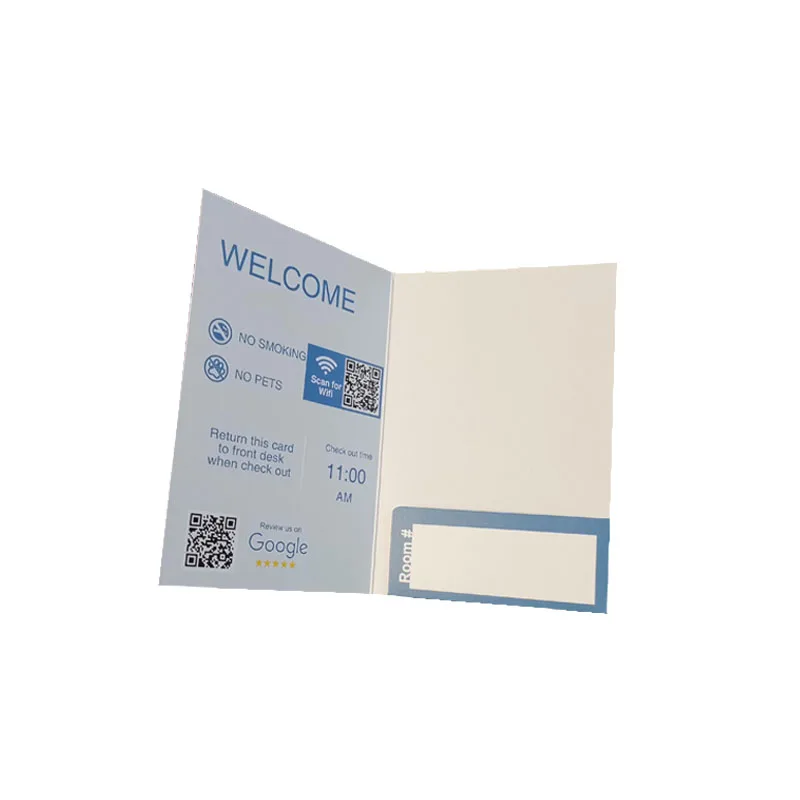 Pocket Custom Make Hotel Key Card Holders Envelopes