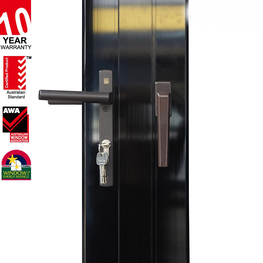 As2047 Nfrc Aama Nafs Noa Standard Aluminum Triple Glass Soundproof Folding Doors