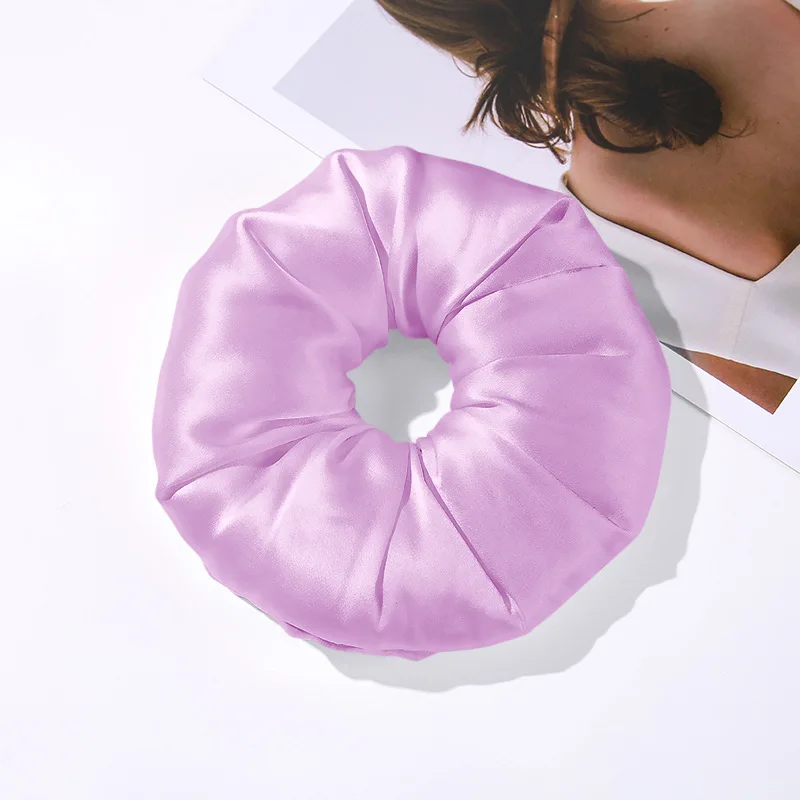 Hair Accessories Hair Tie Large Size 7cm 100% Mulberry Silk Hair Scrunchies