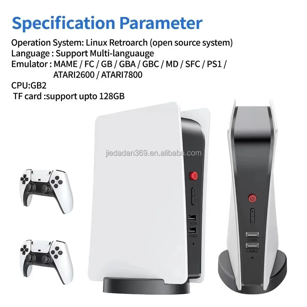 Для PS5 ps5 PS4 PRO 1 ТБ 2 тонкий 128 ГБ игровой консоли 15000 игры m5 4 г игровая беспроводной пульт дистанционного