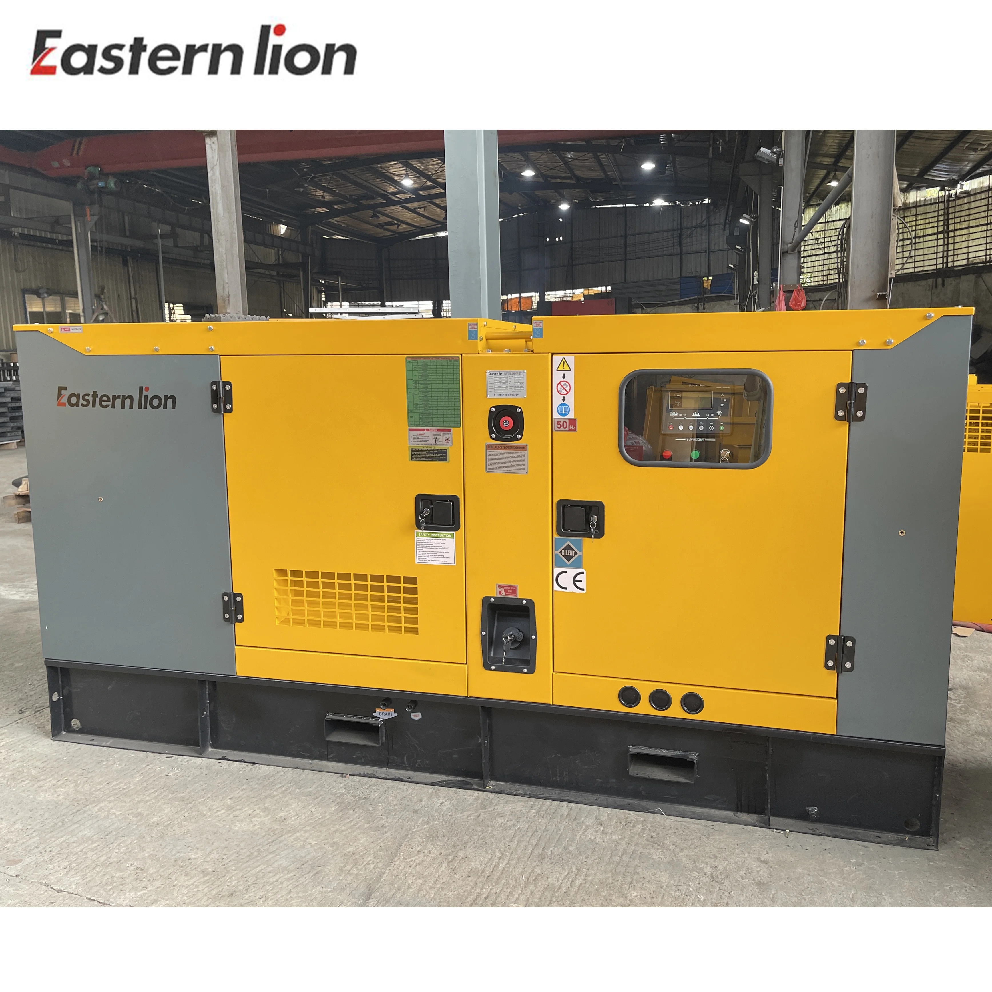Easternlion 110kw 138kva Designed by denyo 3 phase 400V brushless dynamo water cooled sound proof diesel generator manufacturer