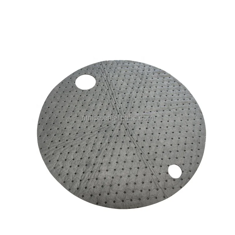 General Purpose Heavy-Duty Absorbent Barrel Top Pads Spill Control Absorbent Pads