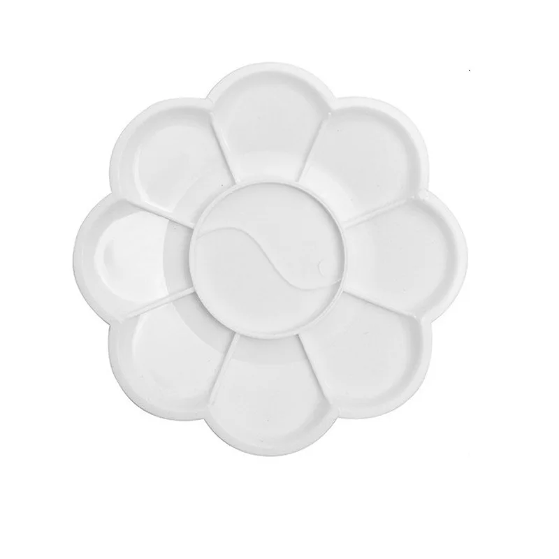 Painting Tools Plum Blossom Palette 13.5CM Pigment Coloring Graffiti Student Art Supplies