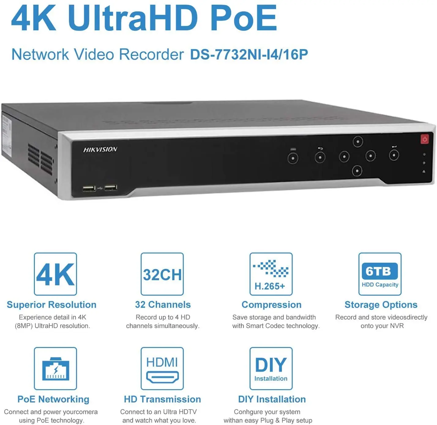  Anpviz системы безопасности CCTV наборы 32CH H.265 4K 8MP NVR 32 пакет купольная камера POE IP с аудио встроенный микрофон Удаленный