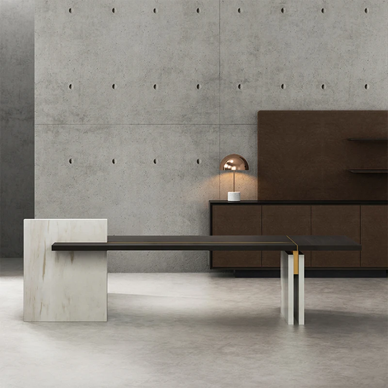 Luxury Executive Ceo Desk Manager Wooden Executive Office Table Desk Elegant Contemporary Modular President Boss Desk