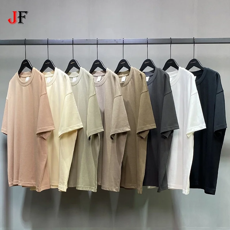 Heavy Weight Tshirts 100% Cotton Men 305 GSM Tee Thick Heavyweight Oversize Blank T Shirts