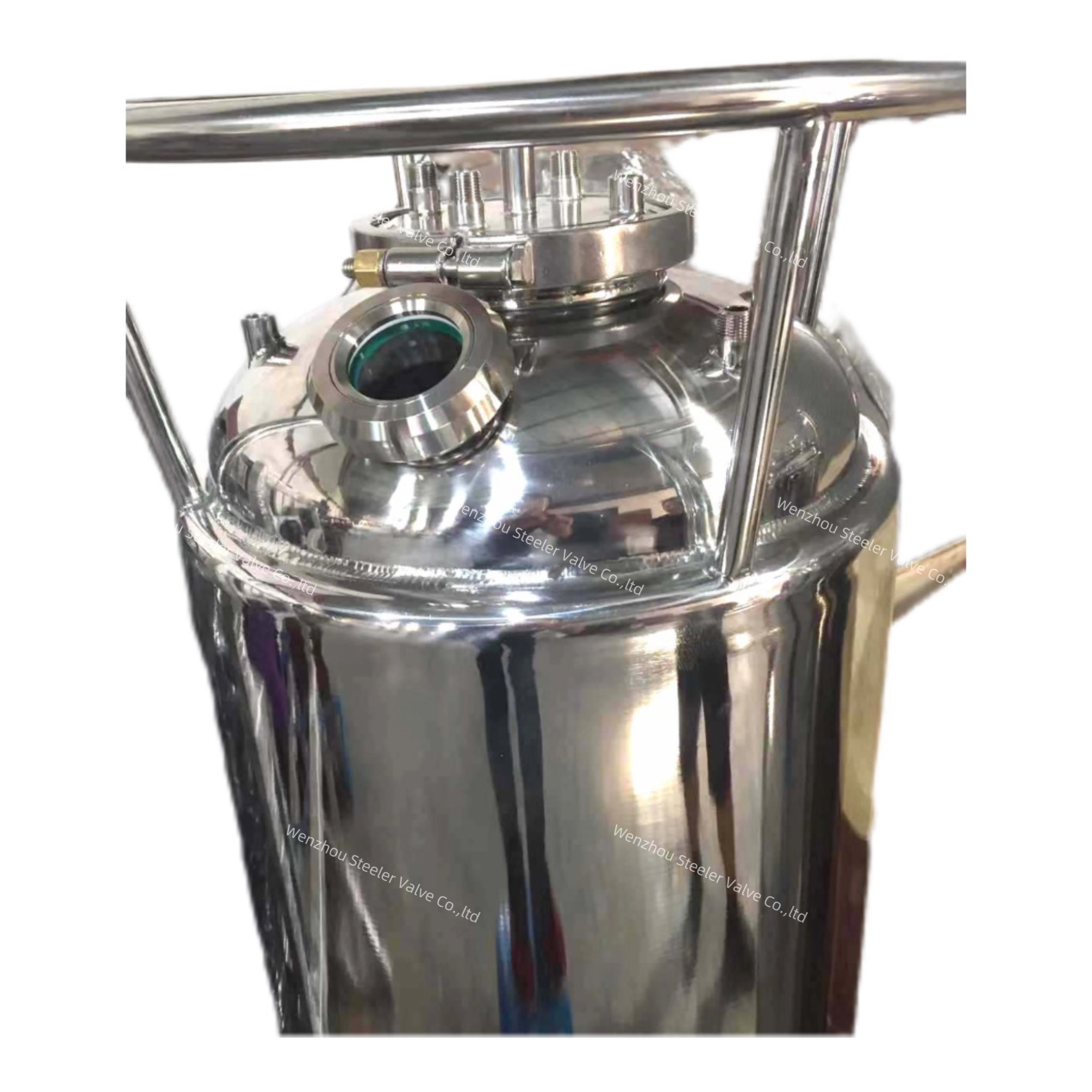 Wholesale Solvent tank with Cooling Coil Stainless Steel Pressurized Recovery Tank With Ring