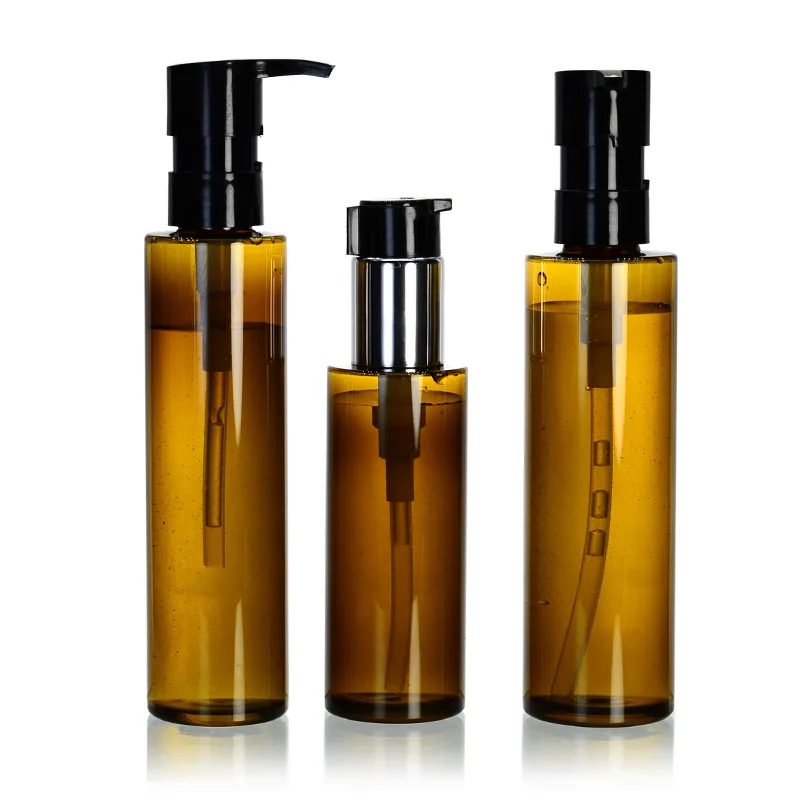 Luxury 120/150/180/200ml PETG Plastic Customized Lotion Cosmetics Packaging Skincare Set Bottles Free Design