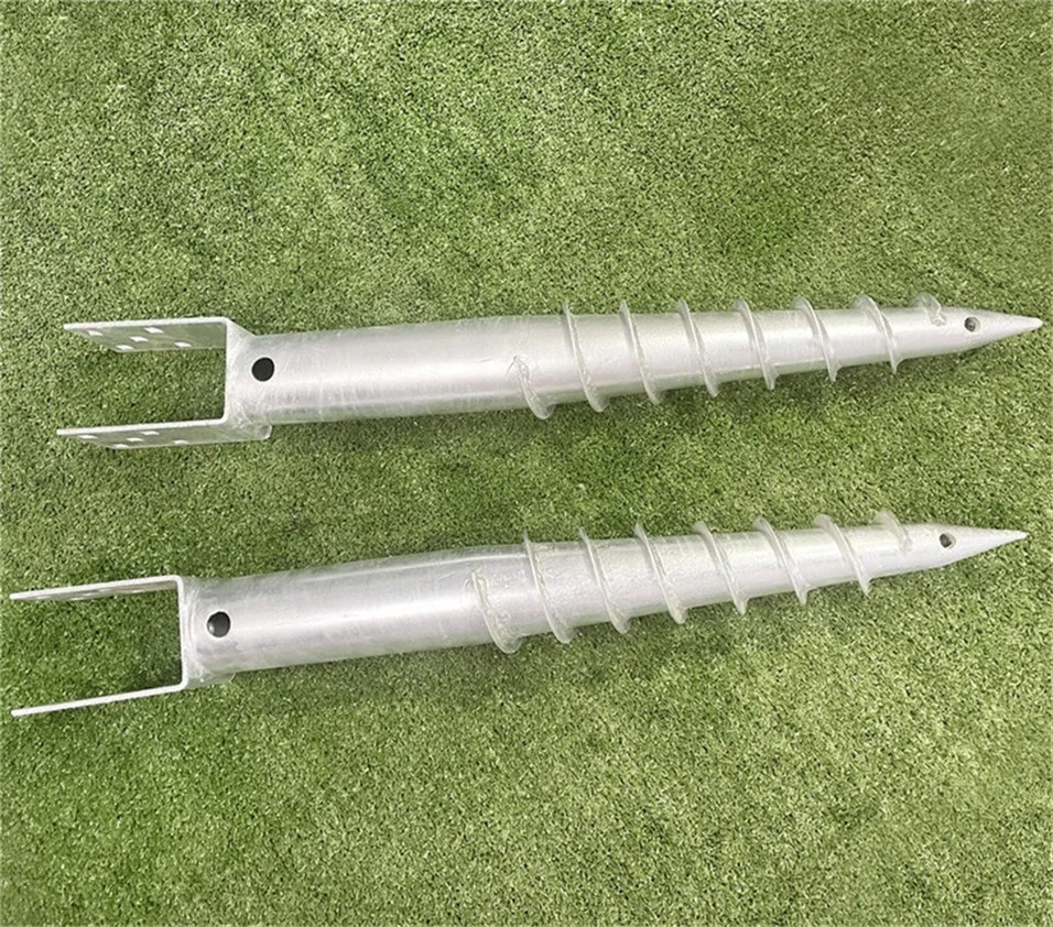 China Factory Customized No Digging Galvanized Ground Screw For Foundation