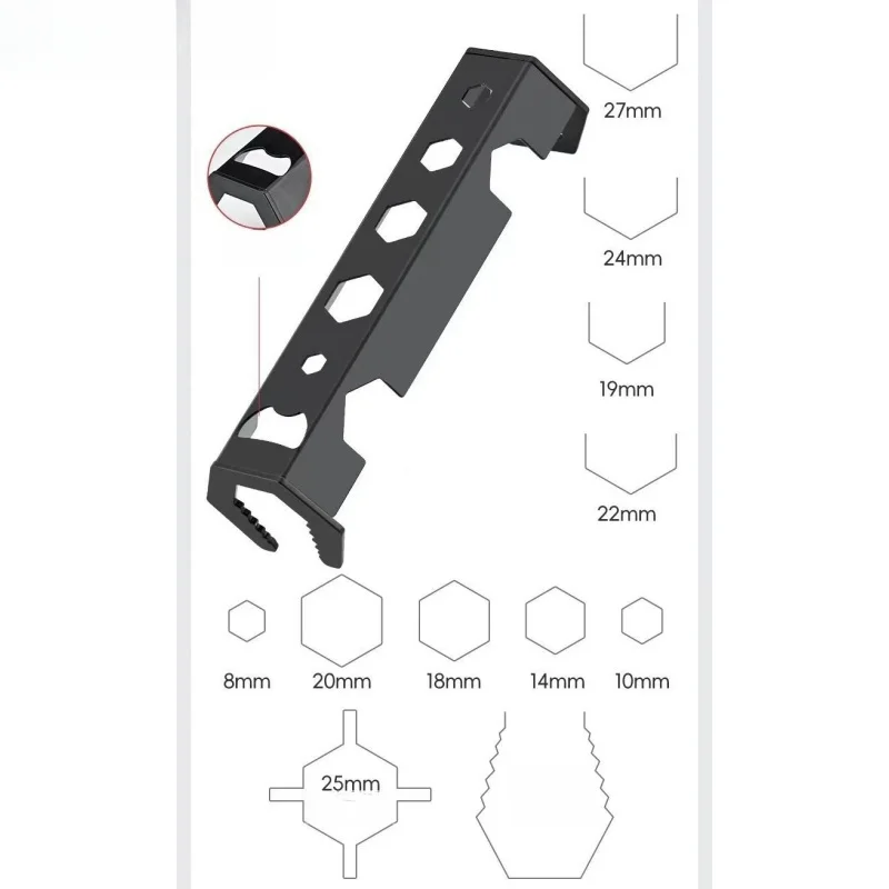 Water pipe tools Faucet Wrench Level Tool Torque Wrenches Hex Screw Removal Spanner 13 in 1 sink Multitool