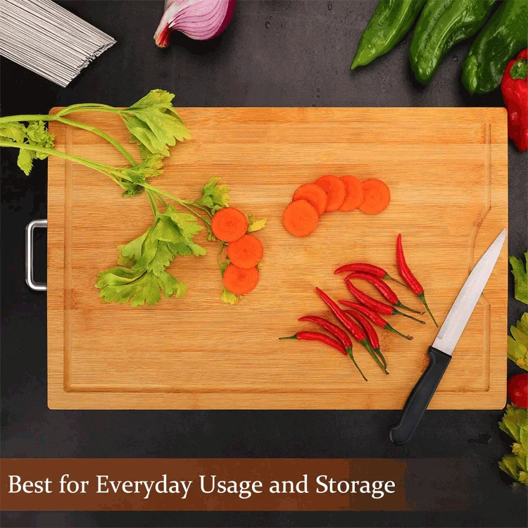 
BPA free Anti bacterial Non-Stick Design Cutting Board with stainless steel tray 