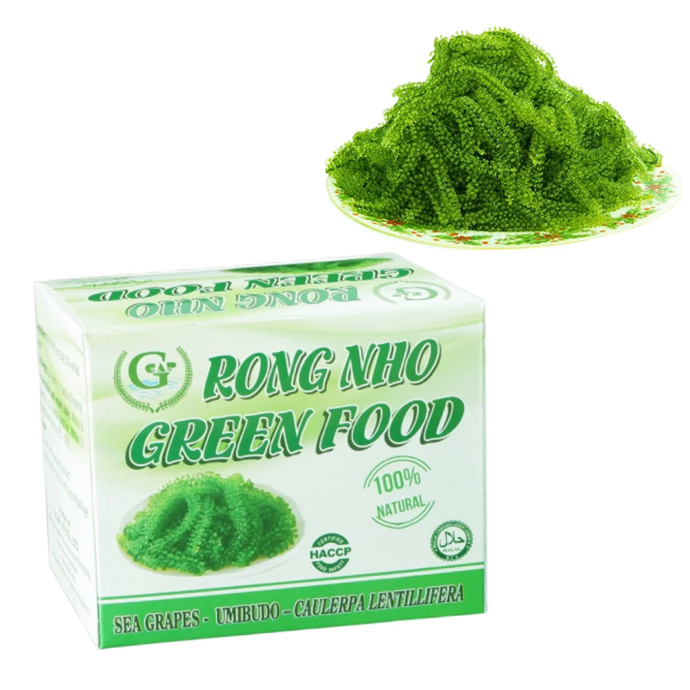 High Quality 100% Natural Dehydrated Sea Grapes Extract Nori Seaweed ISO Certification Halal Certified Longevity Dried Sea Grape