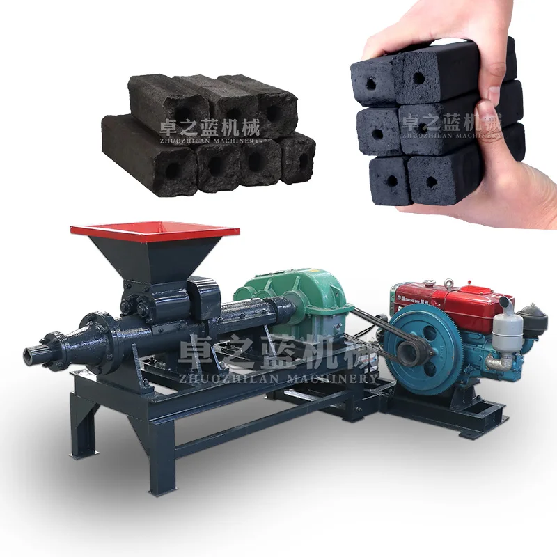 Diesel engine charcoal making machine briquette machine charcoal extruder making machine