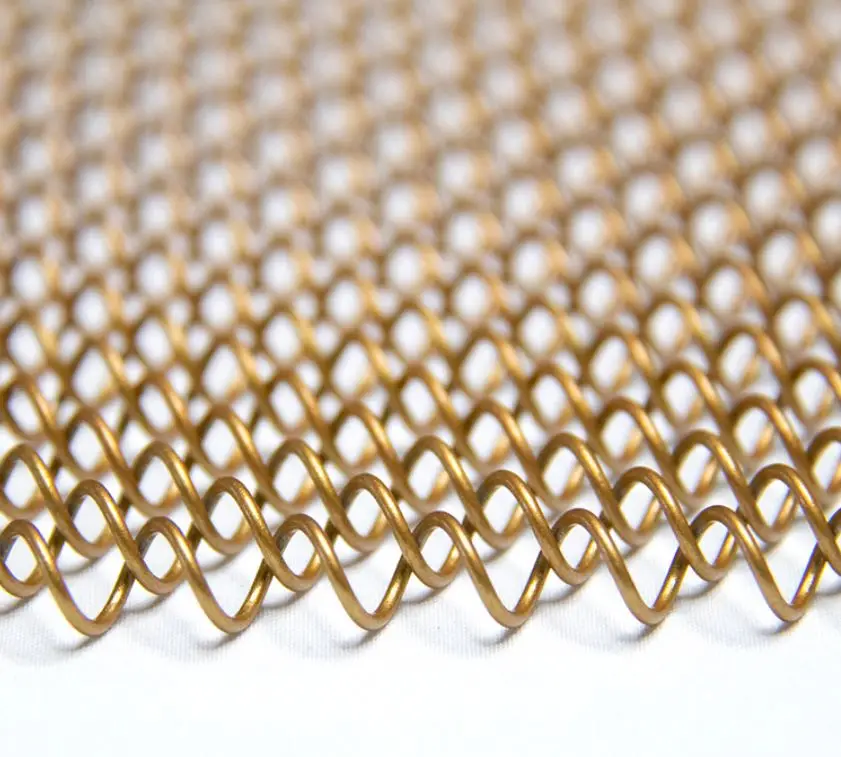 Decorative Metal Curtain Coil  Mesh Panel Wall Metal chain link  curtain