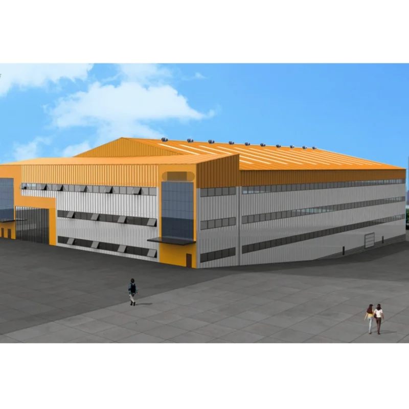 Industrial-Style Prefabricated Workshop Steel Structure Modern Light Design Factory Cheap Price Storage Warehouse