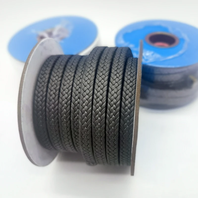 Mechanical Seals PTFE gland packing Pump & Valve SEALING STRIP black graphite Gland packing