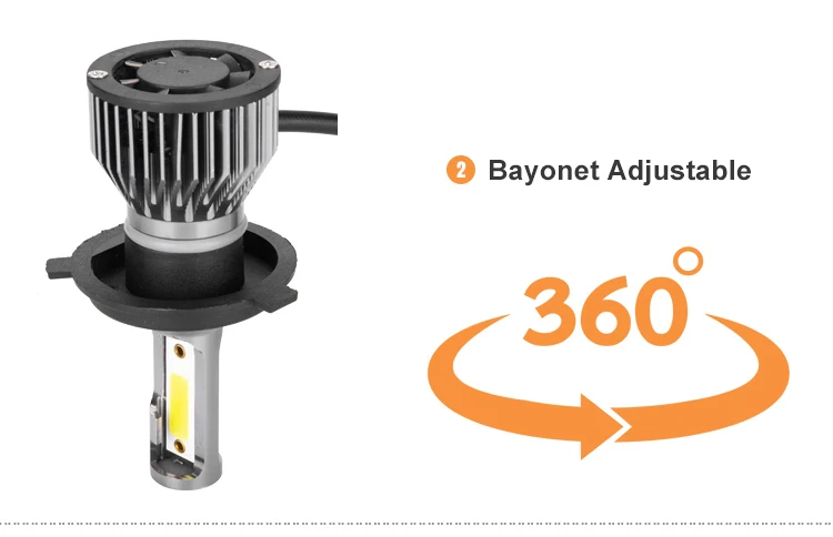Auto Lighting System 8000LM 9006 Fanless Led Head Lamp, Led H4 H11 9005 Faros Led K2 Car H7 H4 Led