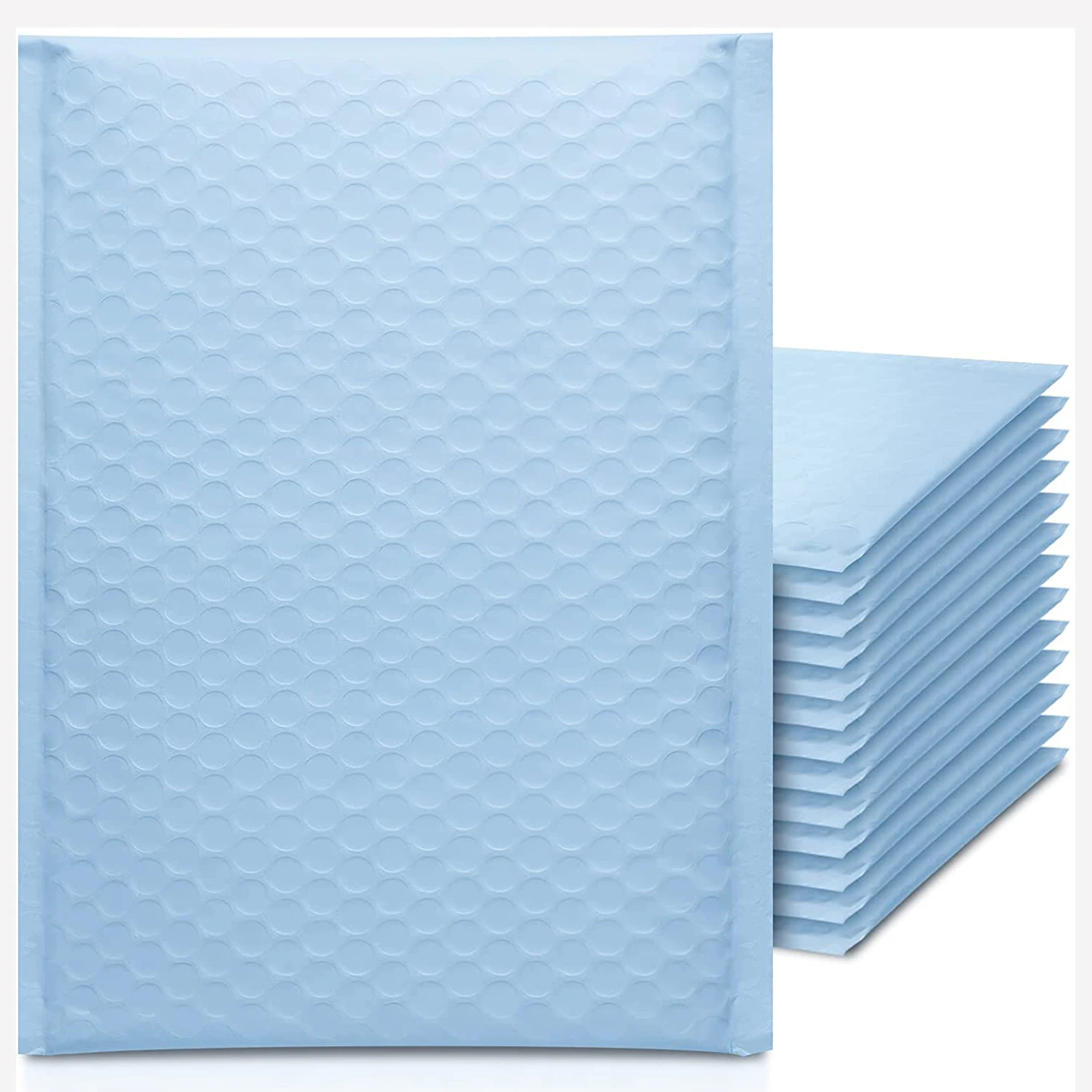 [USA Warehouse] Blue Mail Parcel Bubble Courier Send Post Shipping Bags Custom Air Padded Mailing Bag Plastic Bubble Mailers