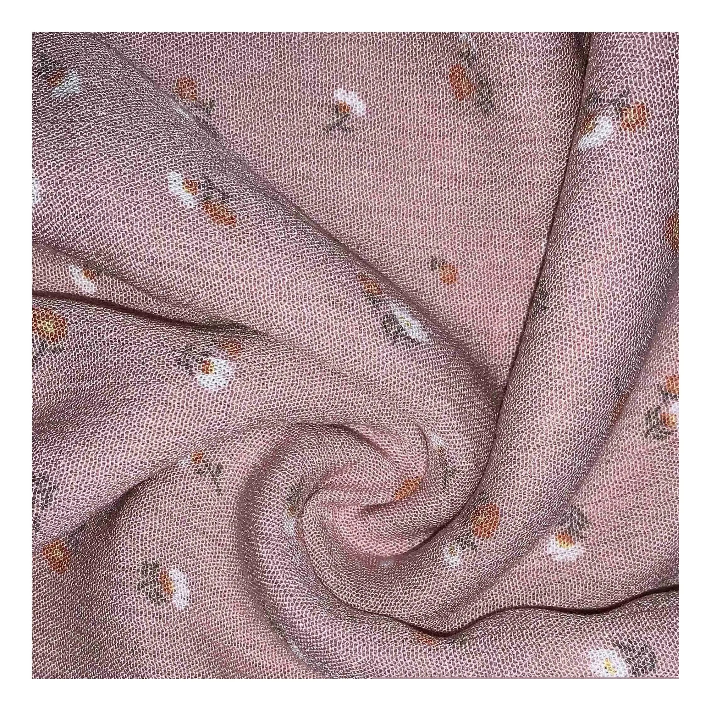 New product 100% rayon fabric 30*24/68*44 crepe woven print