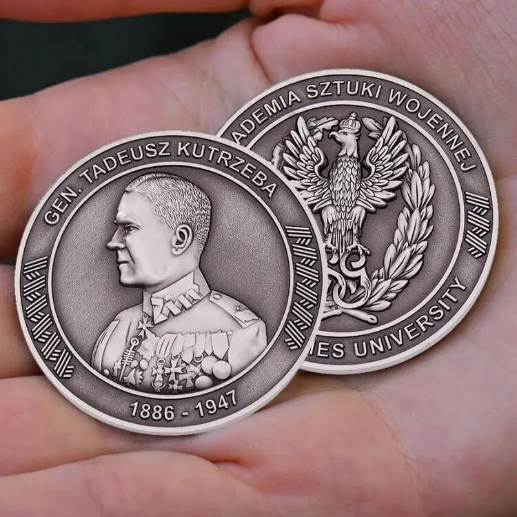 Custom British Collectible Antique Old Metal Challenge Coin 3D Double Sided Gold Dollar Liberty Souvenir Coin Wholesale Maker