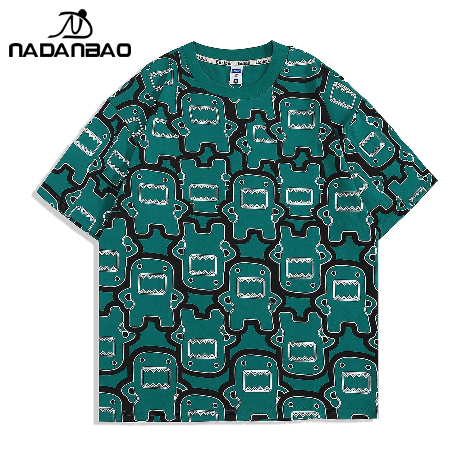NADANBAO dropship oversized hiphop graphic printed t shirt custom t shirt printing blank t-shirt 100% cotton t-shirts