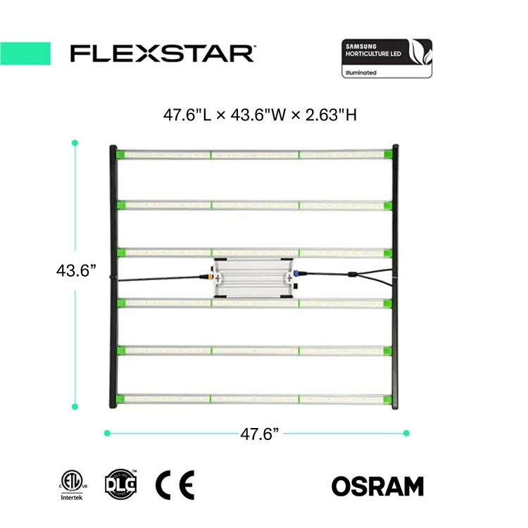 Flexstar SE 645 Вт 1755 моль/с цепочка с диммируемой внутренней вертикальной сельскохозяйственной Ватт светодиодные лампы для выращивания