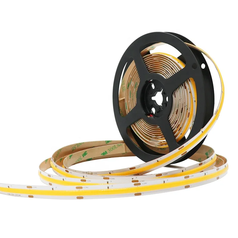 Fcob white led strip light RA>90 high density 480leds flexible fcob led strip light DC24V