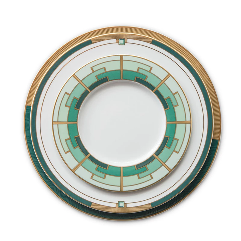 Европейский стиль синий цвет креативные керамические наборы посуды arcopal Европейский стиль синий цвет