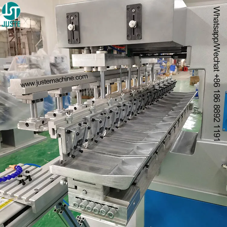 Sealed Ink Cup Pad Printer PLC Servo Motor 12 Multi Color 150-100 300C Big Oil Closed Cup Gripper Pad Printing Machine