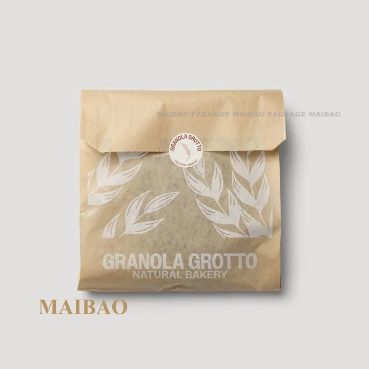 Wholesale Flat Small Medium Grease Resistant Food Grade White Glassine Wax Paper Bag For Pastry Cookies Candies Hotdog Packaging