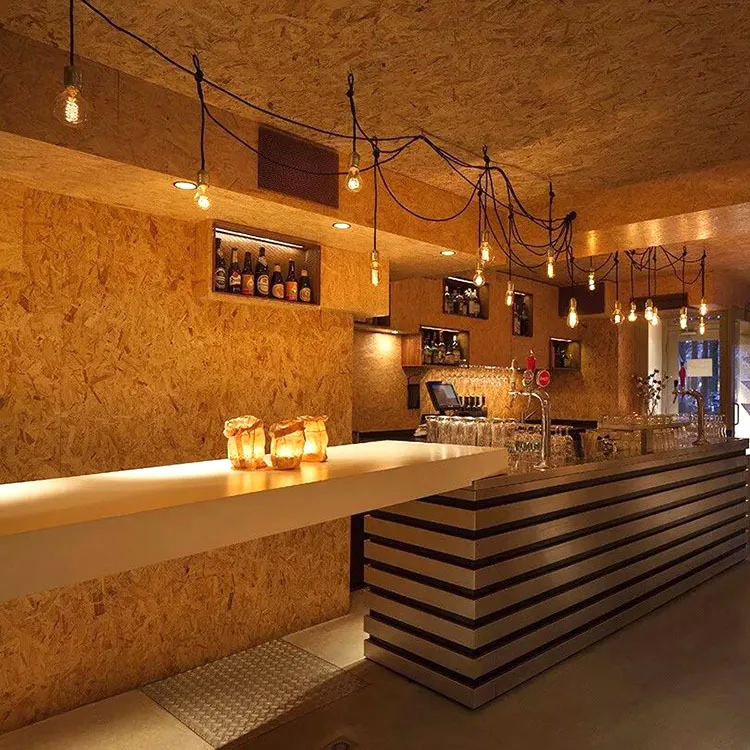 China Manufacturer WBP Glue Surface Finished One or Double Side OSB Boards Particle Board for Apartment Use