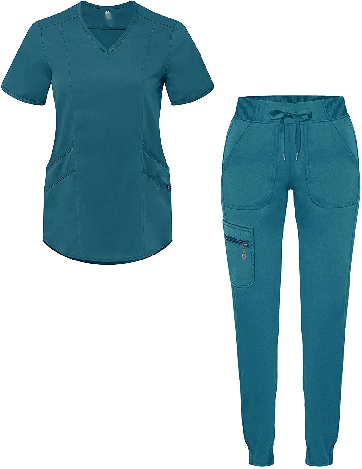 OEM ODM Top Quality Nurses Hospital Uniforms Nursing Breathable Scrubs Suit Uniforms Jogger Women Scrubs Uniforms Sets Plain