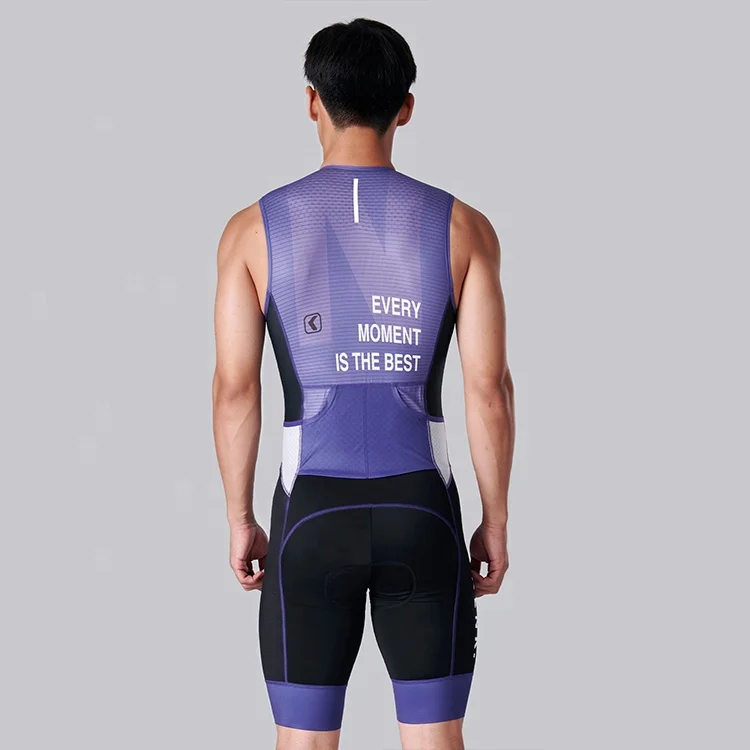 OEM ODM triathlon suits custom design sleeveless trisuit men triathlon cycling clothing manufacturer with private label and logo