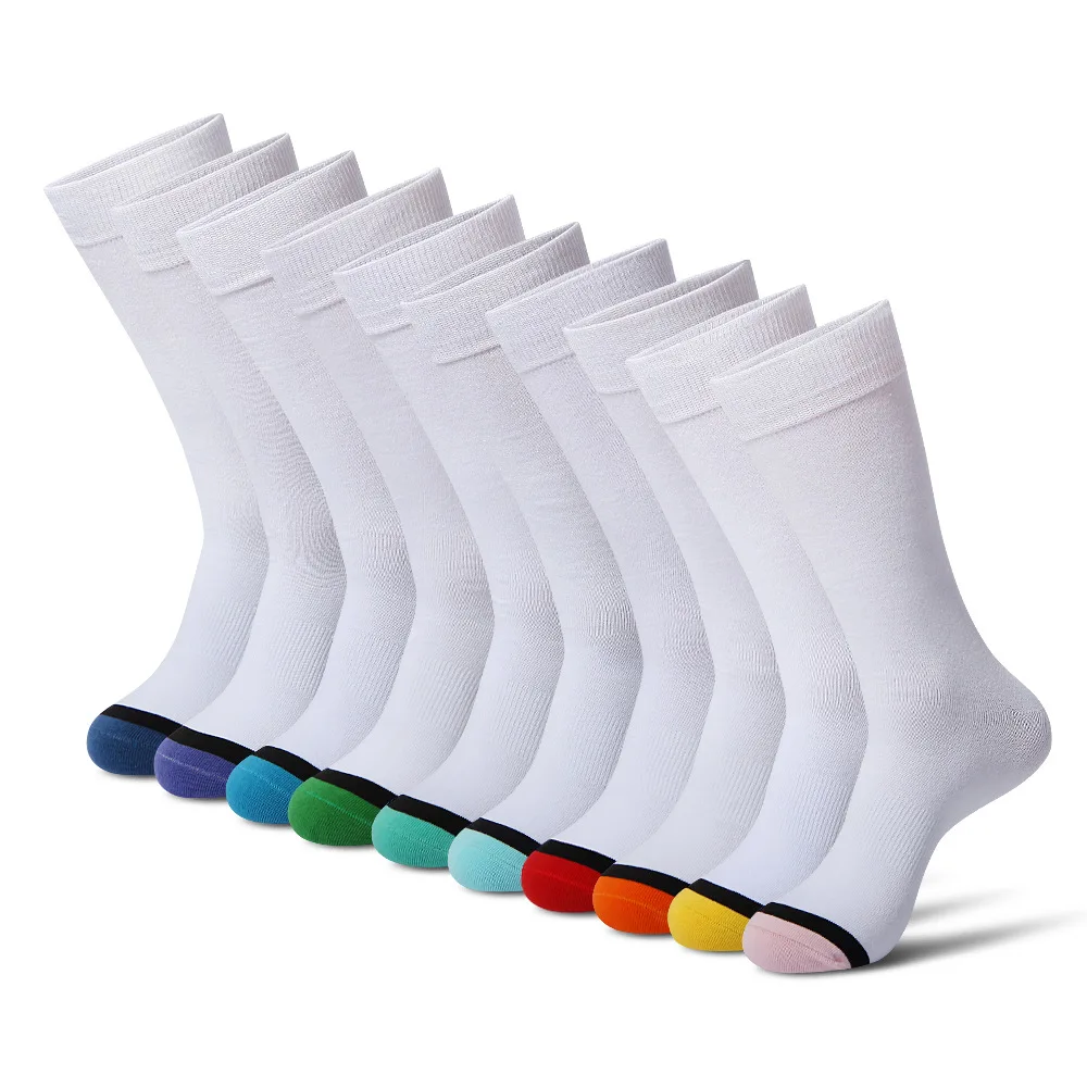 3D digital printed polyester fiber mid-tube pure polyester blank white Sublimation print socks