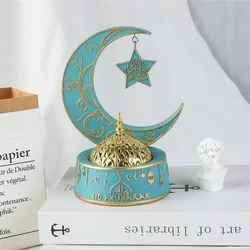 Ramadan Festival Decoration Middle East Arabia Moon and Star Incense Burner Resin Natural Pastoral Incense Holder Home Decor