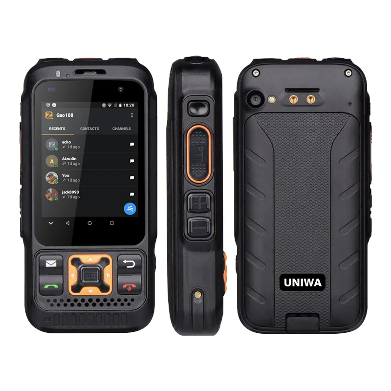 UNIWA F30S IP54 Водонепроницаемая рация телефон 4G SIM-карта встроенный NFC аккумулятор 4000 мАч Android Poc радио