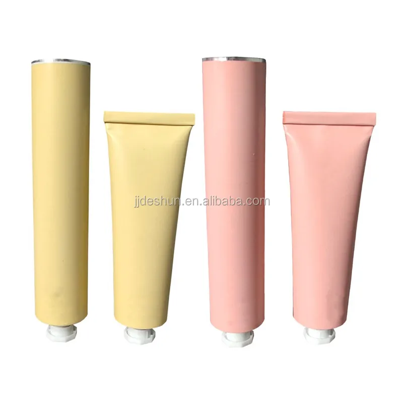 30 мл 50 мл перерабатываемая алюминиевая трубка складной уход за телом сжигающий крем для рук косметическая паста упаковочная трубка