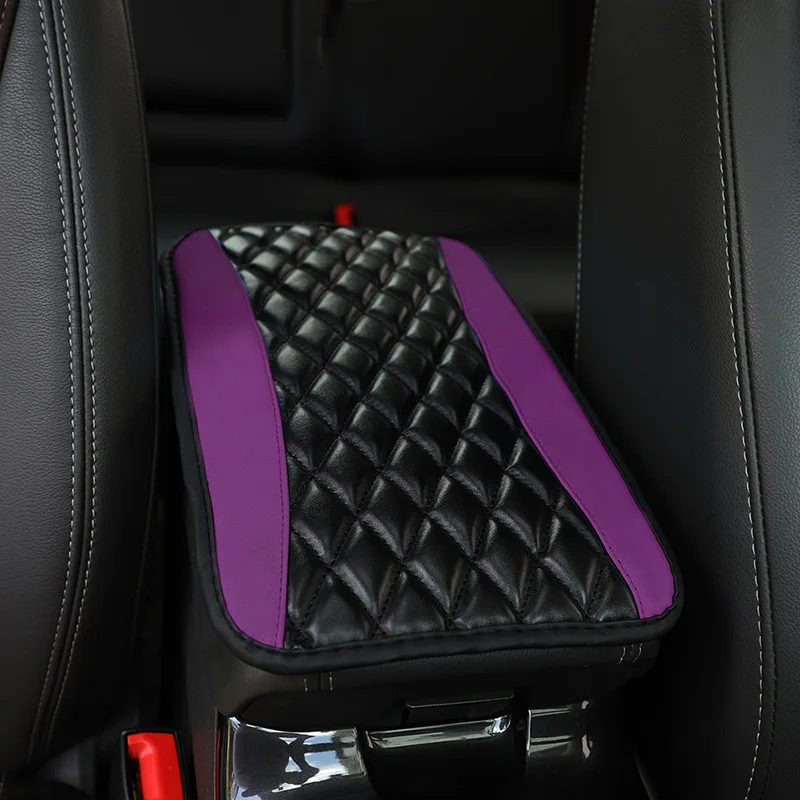 Universal Car Center Console Cushion Pad Leather Auto Center Console Cover car armrest Cover Waterproof