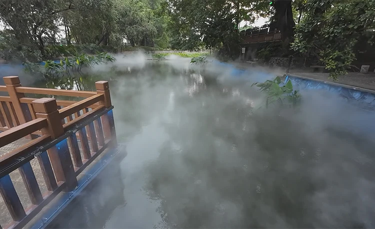 Artwatershow Free Design On/Off Led Light Pond Mist Fountain Fog Fountain Nozzle