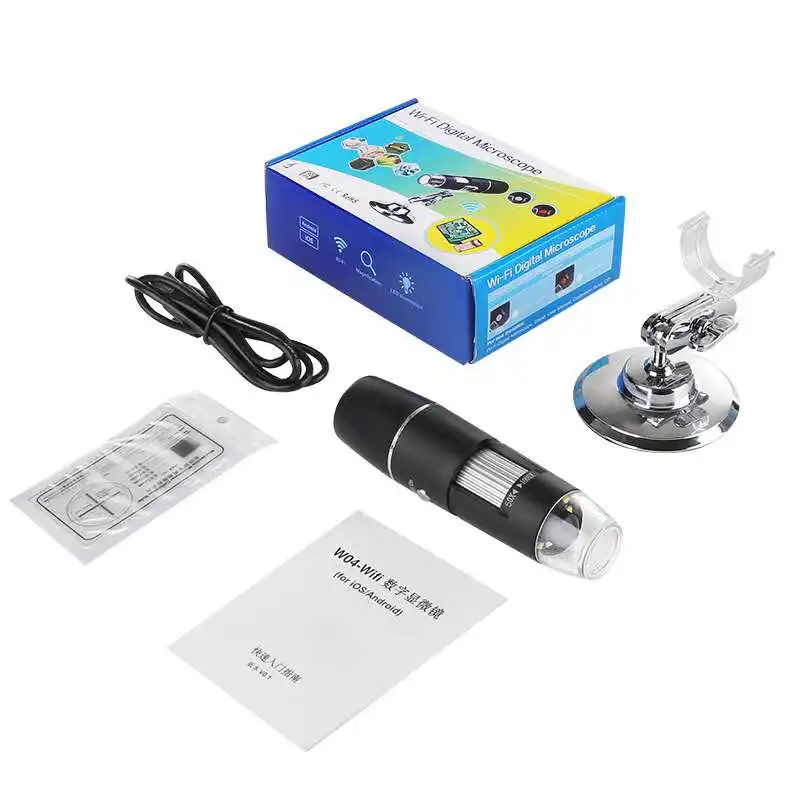 NP-WF1000 WIFI  Digital Microscope 1000Xwith 8 LEDS Compatible with Ipad ,Android and Iphone
