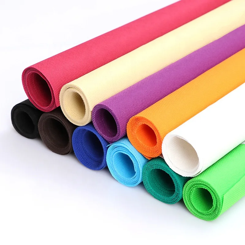 Wholesale Eco Friendly SMS PP Dyed Laminated Spunbond Material Waterproof Non Woven Fabric For Home Textile Medical Agriculture