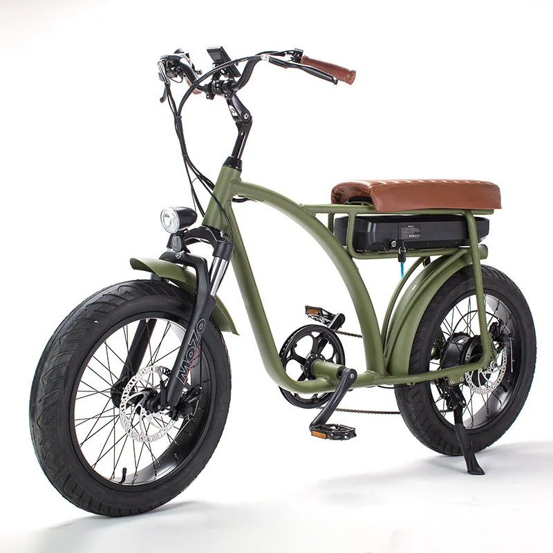Wholesale Hot Sale Fat Tire Electric Bike 7 Speeds E Bike 20Inch 750W Large Power 12Ah Portable Long Seat Electric Bicycle