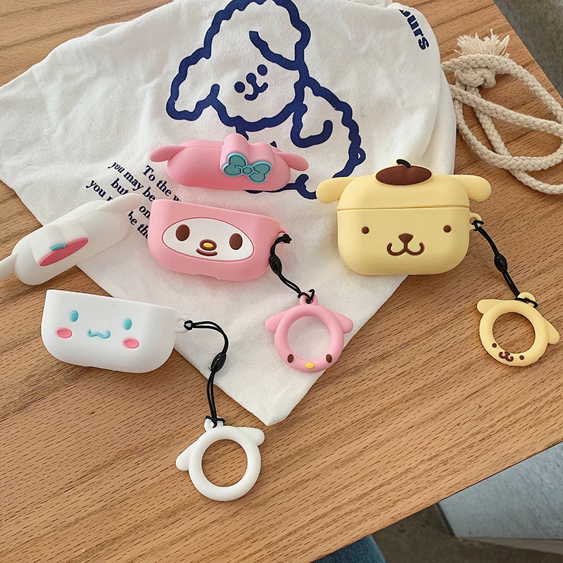  Милый 3D чехол для наушников airpods Мультяшные Чехлы 2 pro силиконовый совместимый с 1