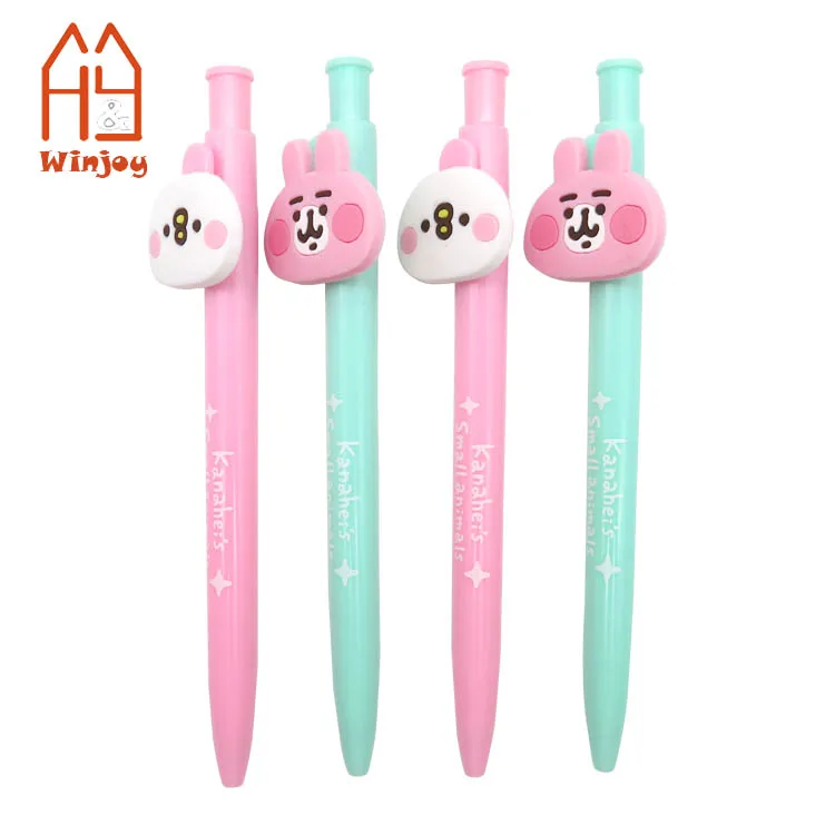 Assorted Style Black Ink Color Cartoon Animal Ballpoint Gel Pen Ball Pen Kawaii Stationery for Children Student School Supplies