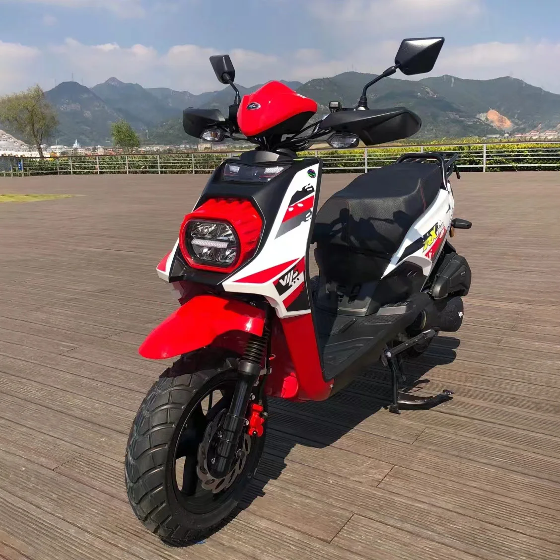 Cheap 150cc 200cc powerful DOT EPA gas scooters gasoline motorcycle petrol motorbike for adults