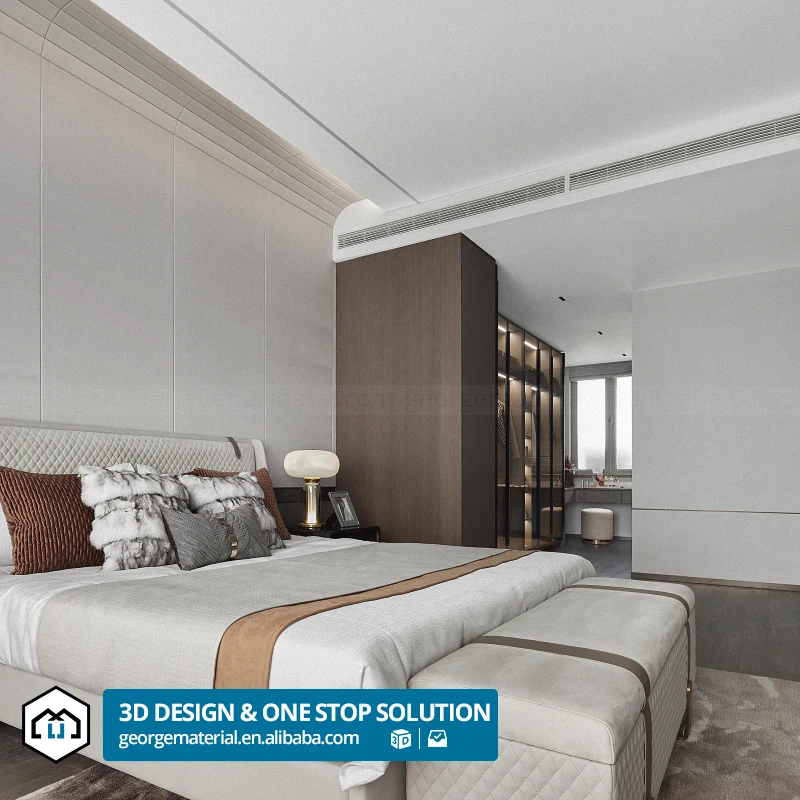 Whole 3d Rendering Interior Design Online Service and House Barber Beauty Spa Salon Shop Equipment Furniture Sets